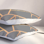 Copper And Grey Pillow Sham Gallery Image 3