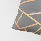 Copper And Grey Pillow Sham Gallery Image 4
