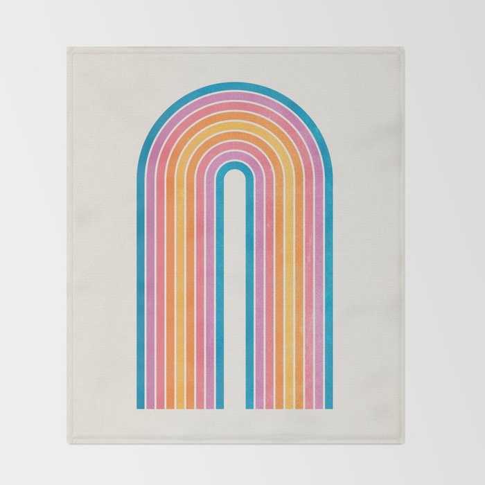 Vintage California Arch Throw Blanket Gallery Image 2