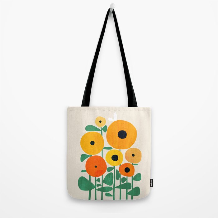Sunflower and Bee Tote Bag Gallery Image 2