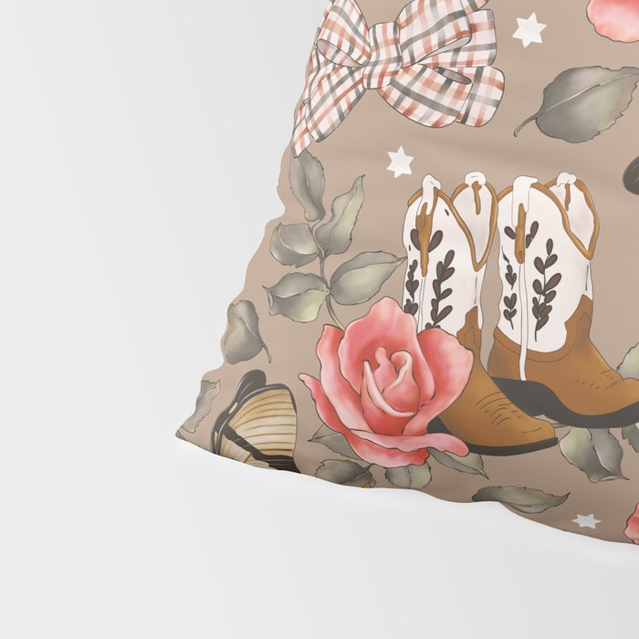 Cowboy Spirit Blooms Pillow Sham Gallery Image 4
