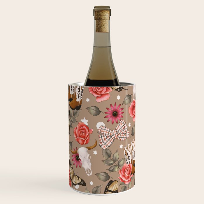 Cowboy Spirit Blooms Wine Chiller Gallery Image 3