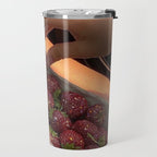 STRAWBERRY LOVE | collage | red | yummy | sunshine | summer | style | vintage | food | bling | glow  Travel Mug Gallery Image 2