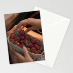 STRAWBERRY LOVE | collage | red | yummy | sunshine | summer | style | vintage | food | bling | glow  Stationery Card Gallery Image 2