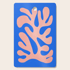 Rose Bud & Azure Blue: Matisse Paper Cutouts 02 Cutting Board Gallery Image 1