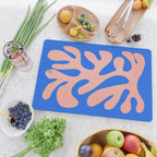 Rose Bud & Azure Blue: Matisse Paper Cutouts 02 Cutting Board Gallery Image 2