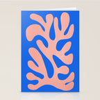 Rose Bud & Azure Blue: Matisse Paper Cutouts 02 Stationery Card Gallery Image 2