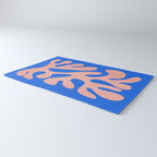 Rose Bud & Azure Blue: Matisse Paper Cutouts 02 Rug Gallery Image 3