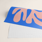 Rose Bud & Azure Blue: Matisse Paper Cutouts 02 Wrapping Paper Gallery Image 2