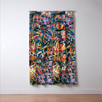 Graffiti Pop Art Writings Music by Emmanuel Signorino Window Curtain Gallery Image 3