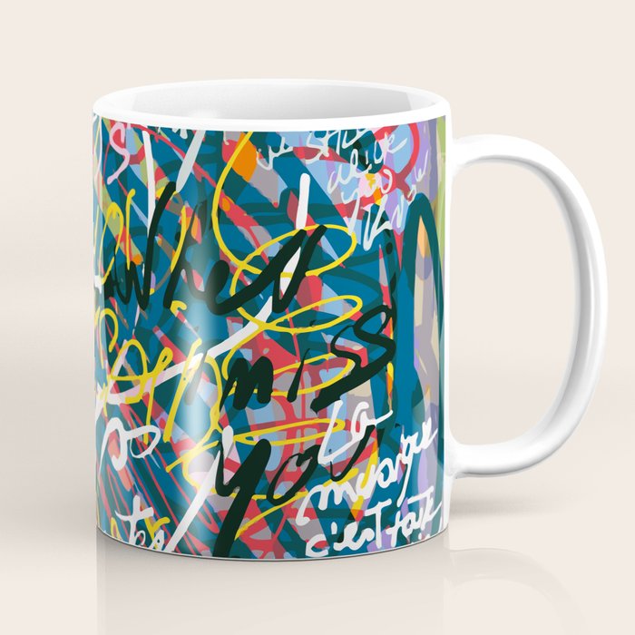 Graffiti Pop Art Writings Music by Emmanuel Signorino Coffee Mug Gallery Image 1