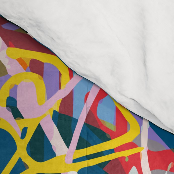 Graffiti Pop Art Writings Music by Emmanuel Signorino Comforter Gallery Image 4