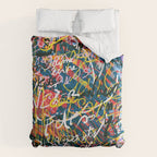 Graffiti Pop Art Writings Music by Emmanuel Signorino Comforter Gallery Image 6