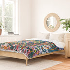 Graffiti Pop Art Writings Music by Emmanuel Signorino Duvet Cover Gallery Image 2