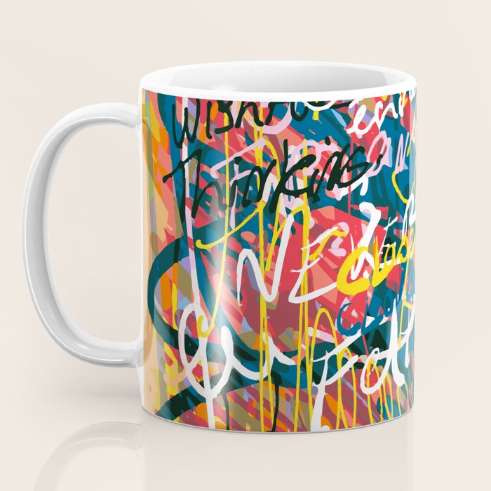 Graffiti Pop Art Writings Music by Emmanuel Signorino Coffee Mug Gallery Image 3