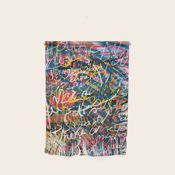 Graffiti Pop Art Writings Music by Emmanuel Signorino Wall Hanging Gallery Image 1
