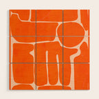 Modern Abstract Minimal Shapes 162/2 Wood Wall Art Gallery Image 1