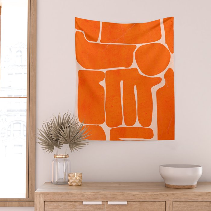 Modern Abstract Minimal Shapes 162/2 Wall Tapestry Gallery Image 2