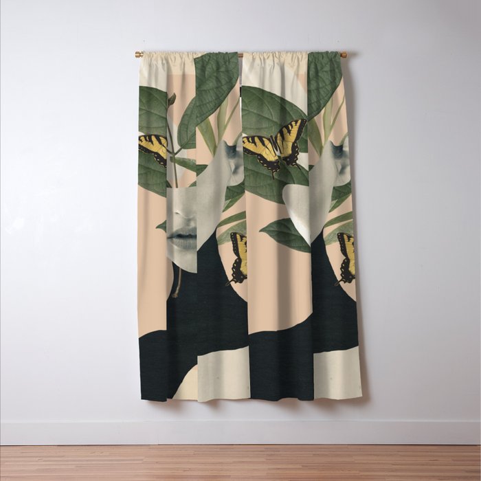 woman portrait /collage2 Window Curtain Gallery Image 3