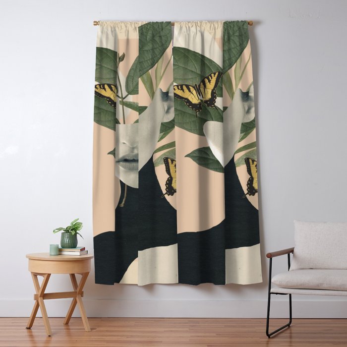 woman portrait /collage2 Window Curtain Gallery Image 5
