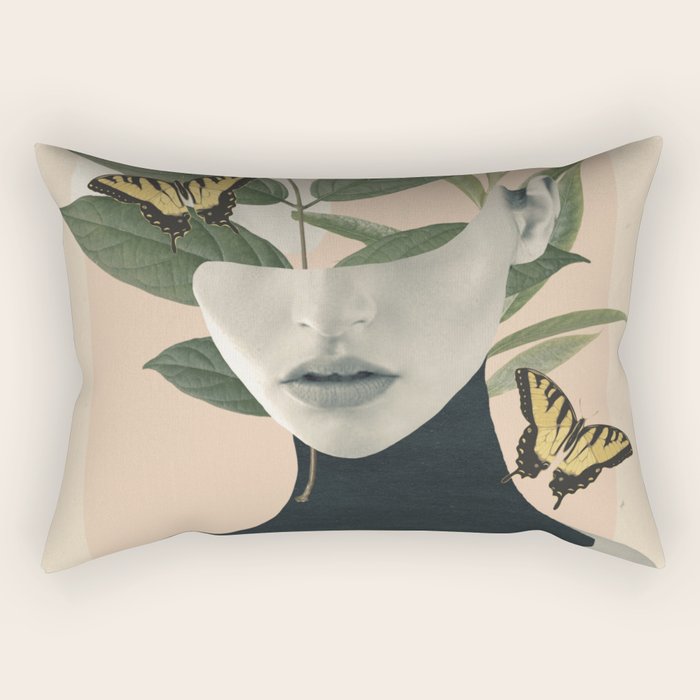 woman portrait /collage2 Rectangular Pillow Gallery Image 2