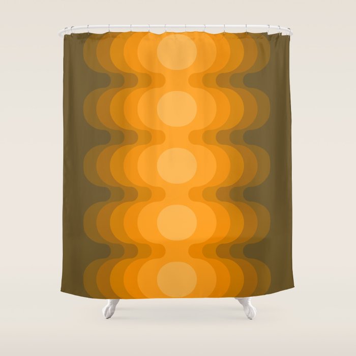 Maize Echo Out Shower Curtain Gallery Image 1