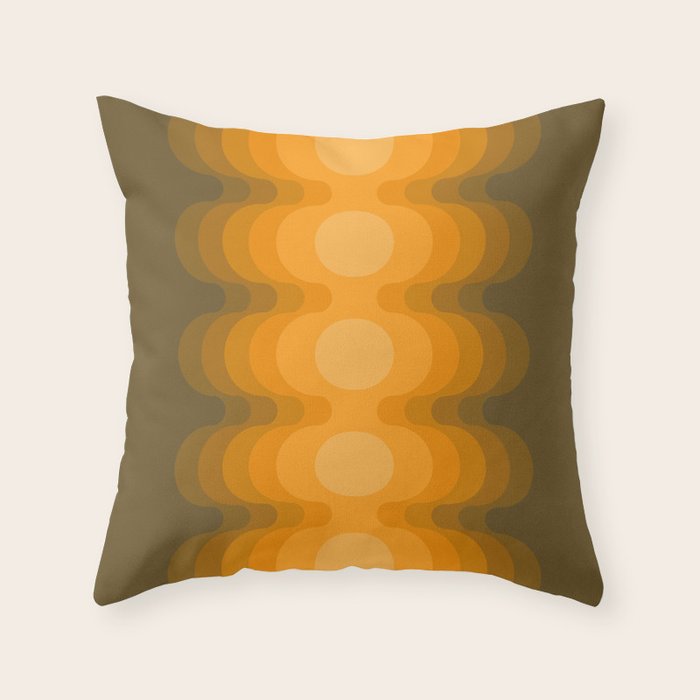 Maize Echo Out Throw Pillow Gallery Image 1
