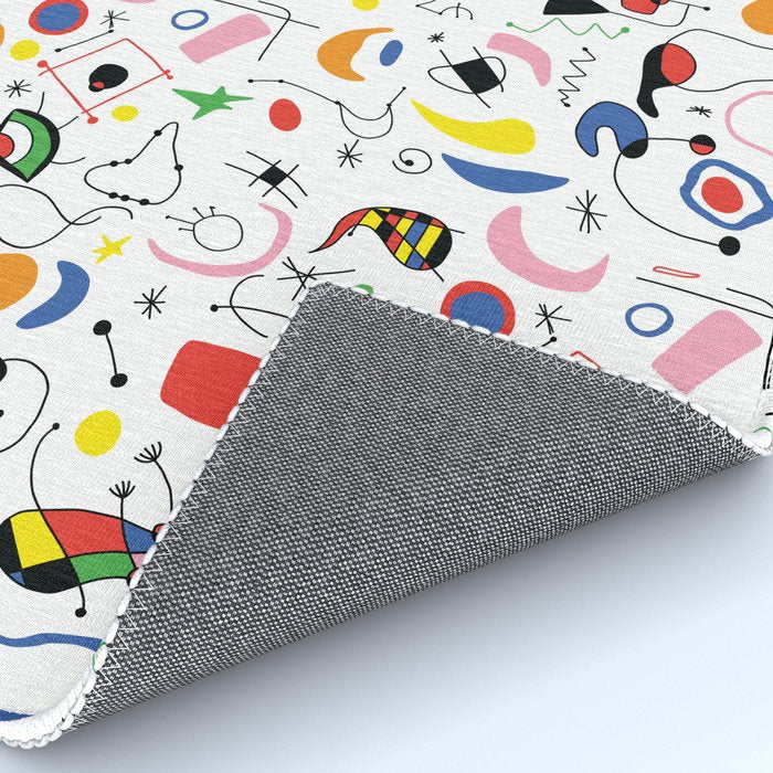 Surealism Art Miro Style Pattern Rug Gallery Image 4