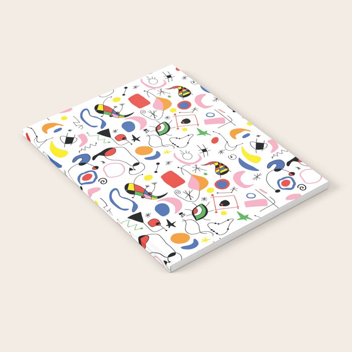 Surealism Art Miro Style Pattern Notebook Gallery Image 2