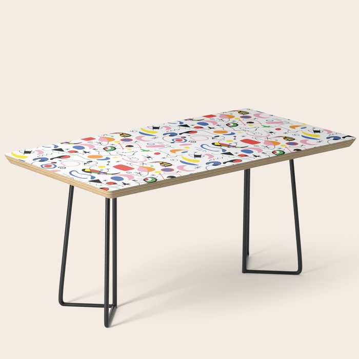 Surealism Art Miro Style Pattern Coffee Table Gallery Image 1