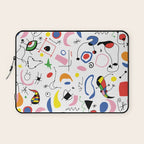 Surealism Art Miro Style Pattern Laptop Sleeve Gallery Image 1