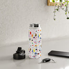 Surealism Art Miro Style Pattern Water Bottle Gallery Image 4
