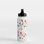 Surealism Art Miro Style Pattern Water Bottle Gallery Image 3