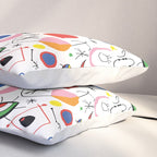 Surealism Art Miro Style Pattern Pillow Sham Gallery Image 3