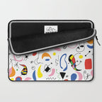 Surealism Art Miro Style Pattern Laptop Sleeve Gallery Image 2