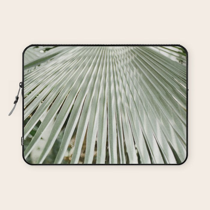 Botanical garden close up | Palm leaf detail | Fine art photography print Laptop Sleeve Gallery Image 1