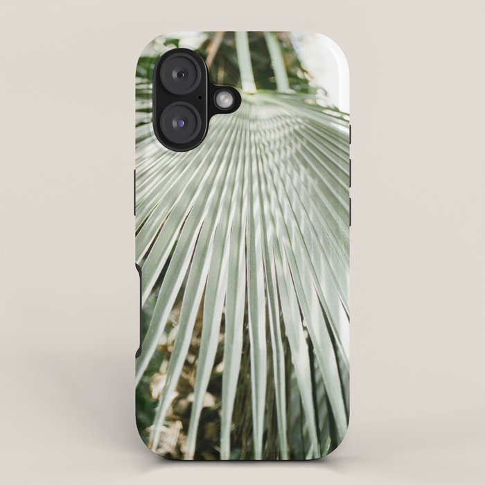 Botanical garden close up | Palm leaf detail | Fine art photography print iPhone Case Gallery Image 1