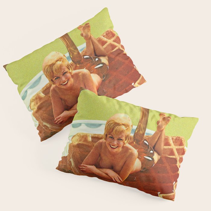Pour some syrup on me - Breakfast Waffles Pillow Sham Gallery Image 3