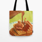 Pour some syrup on me - Breakfast Waffles Tote Bag Gallery Image 1