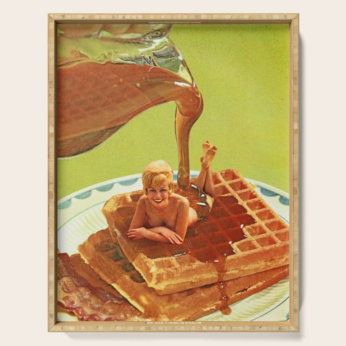 Pour some syrup on me - Breakfast Waffles Serving Tray Gallery Image 1