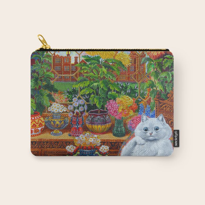 'Master of Cat College' Vintage Cat Art by Louis Wain Carry All Pouch Gallery Image 1