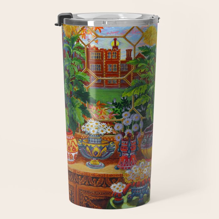 'Master of Cat College' Vintage Cat Art by Louis Wain Travel Mug Gallery Image 3