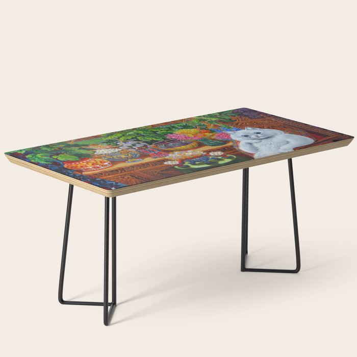 'Master of Cat College' Vintage Cat Art by Louis Wain Coffee Table Gallery Image 1