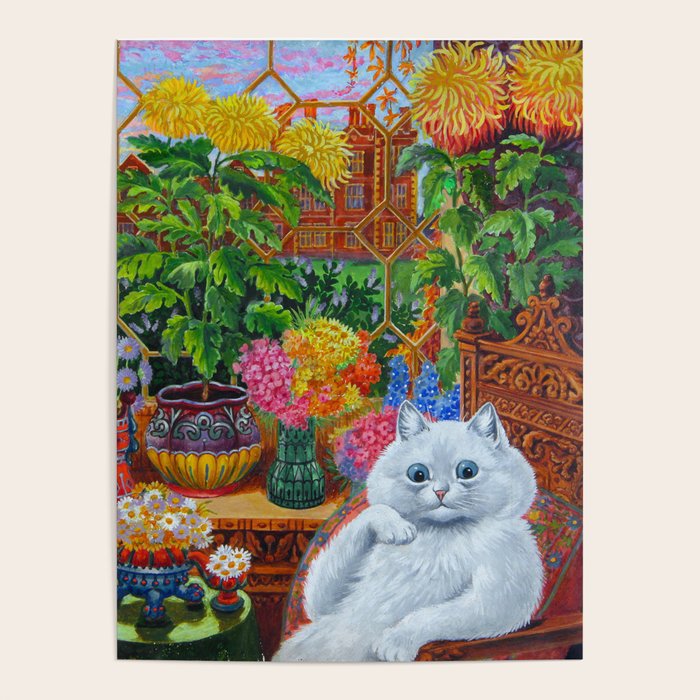 'Master of Cat College' Vintage Cat Art by Louis Wain Poster Gallery Image 4