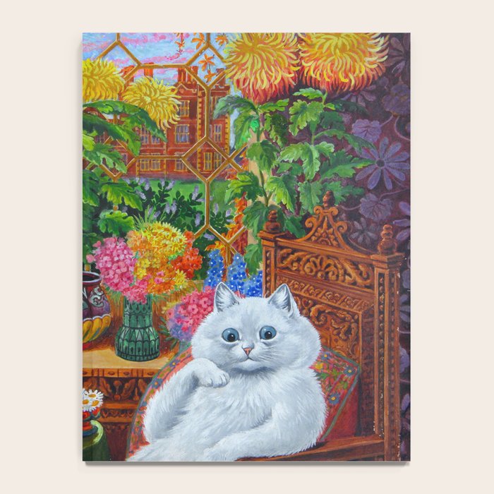 'Master of Cat College' Vintage Cat Art by Louis Wain Notebook Gallery Image 4