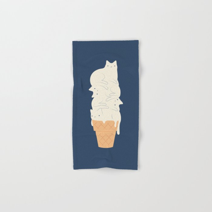 Cat ice cream 2024 Bath Towel Gallery Image 1