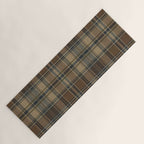 Classical Beige Brown Tartan Plaid Pattern Yoga Mat Gallery Image 1