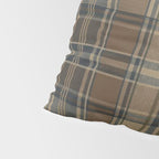 Classical Beige Brown Tartan Plaid Pattern Pillow Sham Gallery Image 4