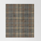 Classical Beige Brown Tartan Plaid Pattern Throw Blanket Gallery Image 2