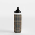 Classical Beige Brown Tartan Plaid Pattern Water Bottle Gallery Image 3